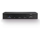 Lindy 38235 ripartitore video HDMI 2x HDMI, Splitter HDMI Nero, HDMI, 2x HDMI, 3840 x 2160 Pixel, Nero, Metallo, CE, FCC, RoHS, REACH, California Proposition 65