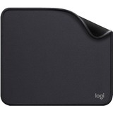 Logitech Mouse Pad Studio Series Grafite, Tappetino per mouse Nero, Grafite, Monocromatico, Nylon, Poliestere, Gomma, Barra appoggiaferro antiscivolo