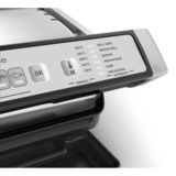 Tefal GC707D Griglia di contatto, Come contattare con grill argento/Nero, Nero, Acciaio inox, Rettangolare, Griglia, 600 cm², Alluminio pressofuso, 2000 W