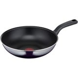 Tefal Resist D52619 Wok/padella per cottura al salto Rotondo Nero, Rotondo, Wok/padella per cottura al salto, Nero, Titanio, 175 °C, Alluminio