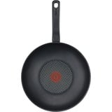 Tefal Resist D52619 Wok/padella per cottura al salto Rotondo Nero, Rotondo, Wok/padella per cottura al salto, Nero, Titanio, 175 °C, Alluminio