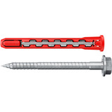 fischer Tassello a gambo lungo HybridPower 10x90 FUS rosso/grigio