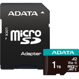 ADATA AUSDX1TUI3V30SA2-RA1 memoria flash 1 TB MicroSDXC UHS-I Classe 10, Scheda di memoria 1 TB, MicroSDXC, Classe 10, UHS-I, 100 MB/s, 85 MB/s