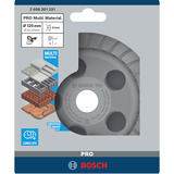 Bosch Disco a tazza PRO Multi Materiale, Ø 125mm, Mola abrasiva Disco abrasivo, Cemento, Bosch, 2,22 cm, 12,5 cm, 4,5 mm