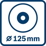 Bosch Smerigliatrice angolare GWS 12-125 P Professional blu