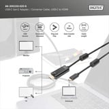 Digitus Cavo adattatore USB-C > HDMI A, 4K @ 60HZ Nero