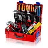 KNIPEX L-BOXX Sanitario, 52 pezzi, Set di strumenti rosso