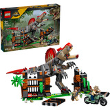 LEGO Jurassic World Fuga dello Spinosaurus, Giochi di costruzione Giocattolo Interattivo con Dino, Moto e 2 Minifigure, Regalo da 9+, Set da costruzione, 9 anno/i, Plastica, 820 pz, 810 g
