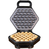 Unold Bobby 1 waffle 700 W Nero, Argento, Cialde accaio/Nero, 1 waffle, Esagonale, Nero, Argento, Plastica, Acciaio inox, 0,7 m, Nero
