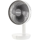 Unold Breezy, Ventilatore bianco/grigio, Ventilatore domestico con pale, Grigio, Bianco, Tavolo, Plastica, Pulsanti, Bianco