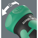 Wera Kraftform Kompakt Stubby Magazin RA 1, Set di bit Nero/Verde