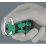 Wera Kraftform Kompakt Stubby Magazin RA 1, Set di bit Nero/Verde