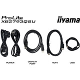 iiyama ProLite XB2793QSU-B1, Monitor LED Nero (opaco), 68,6 cm (27"), 2560 x 1440 Pixel, Quad HD, LED, Nero