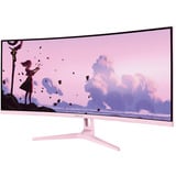 Arozzi Nova 34T2K165, Monitor di gioco fucsia