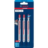 Bosch 2 608 900 566 lama per sega a gattuccio, sega a traforo e sega universale Lama per seghetto alternativo Carburo 3 pz Lama per seghetto alternativo, Plastica, Carburo, Grigio, 3,3 mm, 6,5 cm