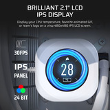 Corsair NAUTILUS RS modulo LCD, Visualizzazione bianco