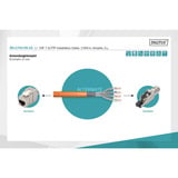 Digitus Cavo di posa professionale Cat.7 S/FTP simplex, Cca arancione 