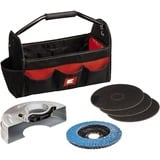 EINHELL Smerigliatrice angolare TC-AG 125/850 Kit rosso/Nero