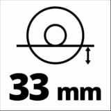 EINHELL Smerigliatrice angolare TC-AG 125/850 Kit rosso/Nero