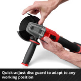 EINHELL Smerigliatrice angolare a batteria professionale AXXIO 18/115 Q, 18Volt rosso/Nero
