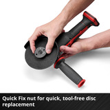 EINHELL Smerigliatrice angolare a batteria professionale AXXIO 18/115 Q, 18Volt rosso/Nero