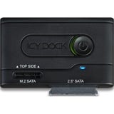 Icy Dock MB031U-1SMB scheda di interfaccia e adattatore M.2, Telaio di montaggio Nero, USB tipo-C, M.2, Nero, status, CE, RoHS, REACH, 5 Gbit/s