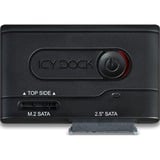Icy Dock MB031U-1SMB scheda di interfaccia e adattatore M.2, Telaio di montaggio Nero, USB tipo-C, M.2, Nero, status, CE, RoHS, REACH, 5 Gbit/s
