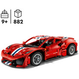 LEGO Technic Ferrari 488 PISTA Auto, Giochi di costruzione Macchina Giocattolo con Motore V8, Sterzo e Differenziale, Regalo per Bambini 9+, Set da costruzione, 9 anno/i, Plastica, 882 pz, 1,11 kg