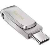 SanDisk Ultra Dual Drive Luxe unità flash USB 512 GB USB Type-A / USB Type-C 3.2 Gen 1 (3.1 Gen 1) Acciaio inossidabile, Chiavetta USB argento, 512 GB, USB Type-A / USB Type-C, 3.2 Gen 1 (3.1 Gen 1), 150 MB/s, Girevole, Acciaio inossidabile