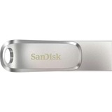 SanDisk Ultra Dual Drive Luxe unità flash USB 512 GB USB Type-A / USB Type-C 3.2 Gen 1 (3.1 Gen 1) Acciaio inossidabile, Chiavetta USB argento, 512 GB, USB Type-A / USB Type-C, 3.2 Gen 1 (3.1 Gen 1), 150 MB/s, Girevole, Acciaio inossidabile