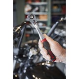 Wiha Cricchetto reversibile 1/2", pulsante e blocco a sfera, Pistola Nero/Rosso