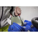 Wiha Cricchetto reversibile 1/2", pulsante e blocco a sfera, Pistola Nero/Rosso