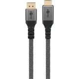 goobay Cavo adattatore Plus DisplayPort > HDMI, 4K @ 60Hz grigio