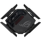 ASUS ROG Rapture GT-BE98 router wireless 10 Gigabit Ethernet Quad-band (2.4 GHz / 5 GHz-1 / 5 GHz-2 / 6 GHz) Nero Wi-Fi 7 (802.11be), Quad-band (2.4 GHz / 5 GHz-1 / 5 GHz-2 / 6 GHz), Collegamento ethernet LAN, Nero, Router da tavolo
