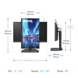 BenQ SW272QN, Monitor LED Nero