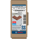 Bosch 2608690166 Rotary hammer chisel attachment, Scalpello Rotary hammer chisel attachment, Bosch, Acciaio inossidabile, 40 cm