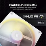 Corsair iCUE LINK LX140-R RGB PWM Reverse, Ventola bianco