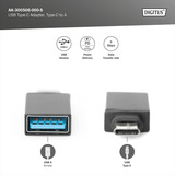 Digitus Adattatore USB Type-C, Type-C - A Nero