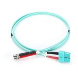 Digitus Cavo patch LWL, duplex, connettore ST > SC, multimodale OM3 turchese