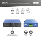 Digitus Gigabit Ethernet PoE industriale gestito L2 16+2 porte, Interruttore 