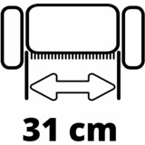 EINHELL GC-ES 1231/1 scarificatore 1200 W Nero, Rosso, Arieggiatore rosso/Nero, 1200 W, 31 cm, 9 mm, 300 m², 18 cm, 10 cm