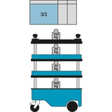 Hazet Carrello porta attrezzi Assistent 166C, Carrelli per attrezzi 