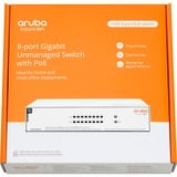 Hewlett Packard Enterprise Switch Instant On di rete 8 porte Gigabit CL4 PoE 64 W 1430, Interruttore 