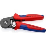 KNIPEX 97 53 04, Pinza crimpatrice rosso/Blu, Acciaio al cromo vanadio, Blu/Rosso, 18 cm, 405 g