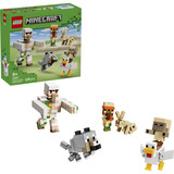 LEGO Minecraft Attacco del Cavaliere dei Polli nel Deserto, Giochi di costruzione Giocattolo con 6 Personaggi, Regalo per Gamer e Bambini da 9+, Set da costruzione, 9 anno/i, Plastica, 428 pz, 405 g