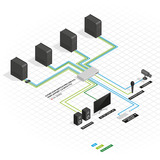 Lindy Switch KVM 4 porte bianco