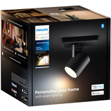 Philips Hue White Ambiance Runner Spot Singolo, Luce LED Nero, Philips Hue White ambiance Faretto singolo Runner, Bluetooth/Zigbee, Bianco, LED, Metallo, 2200 K, 6500 K