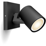 Philips Hue White Ambiance Runner Spot Singolo, Luce LED Nero, Philips Hue White ambiance Faretto singolo Runner, Bluetooth/Zigbee, Bianco, LED, Metallo, 2200 K, 6500 K