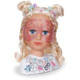 ZAPF Creation BABY born Testa per acconciature da dipingere e pettinare, Testina per trucco/acconciature 