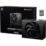 be quiet! Straight Power 12 alimentatore per computer 1200 W 20+4 pin ATX ATX Nero, Alimentatore PC Nero, 1200 W, 110 - 240 V, 1270 W, 50/60 Hz, 15/7.5 A, 150 W